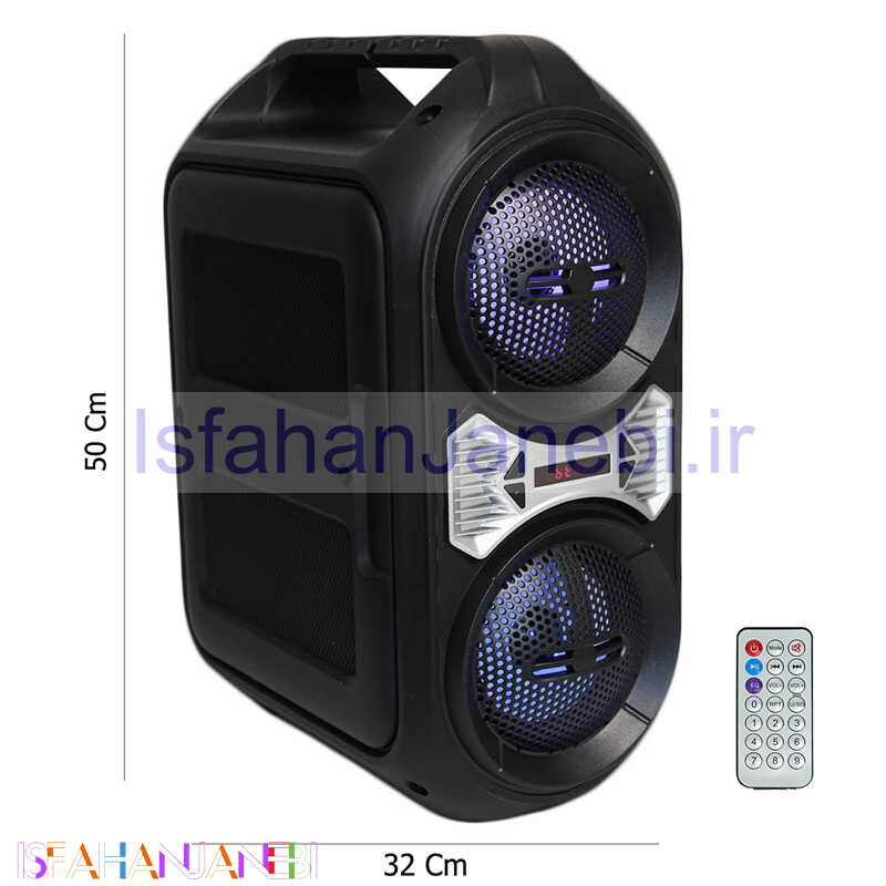 اصفهان جانبی-اسپیکر چمدانی بلوتوثی رم و فلش خور Buli ZQS-4230 + ریموت کنترل