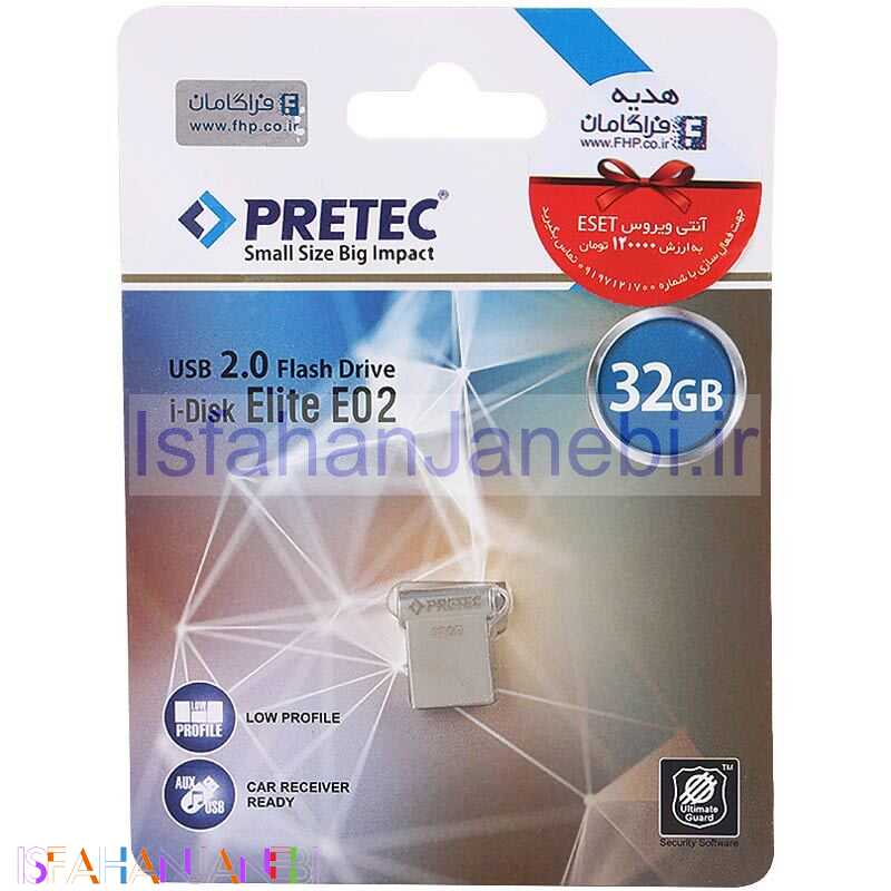 اصفهان جانبی-فلش 32 گیگ پرتک Pretec i-Disk Elite E02