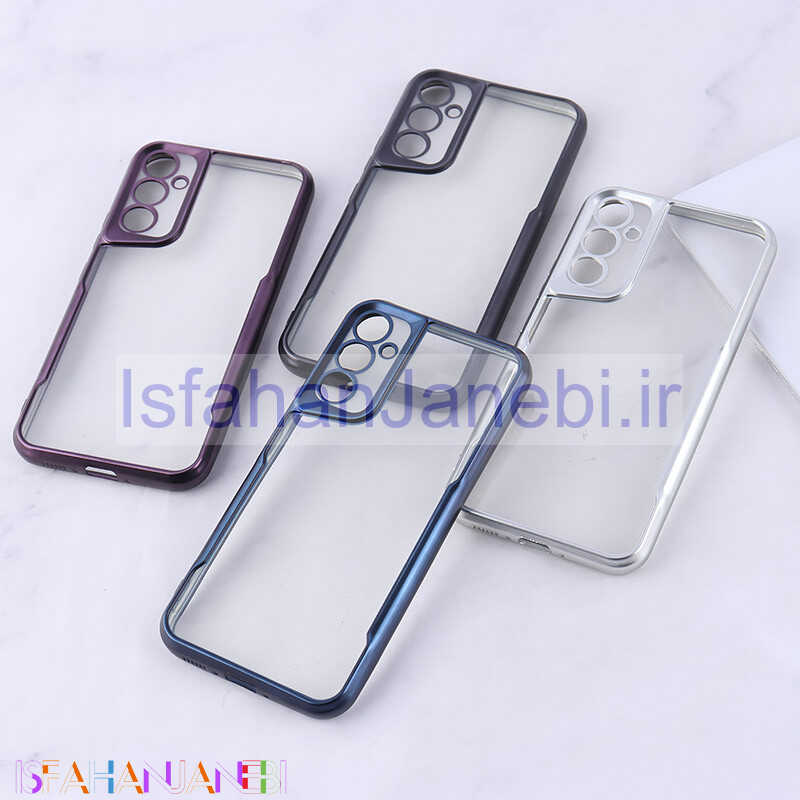 اصفهان جانبی-قاب ژله ای شفاف سامسونگ Galaxy A34 طرح تیتانیوم محافظ لنزدار