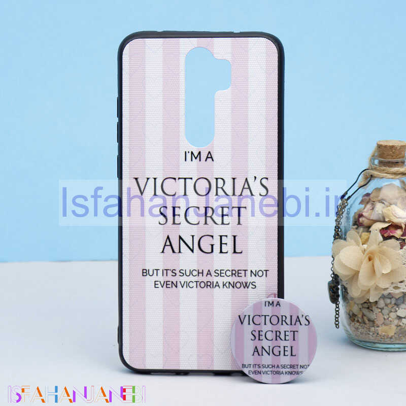 اصفهان جانبی-قاب طرحدار + پاپ سوکت Xiaomi Redmi Note 8 Pro کد1 سری B