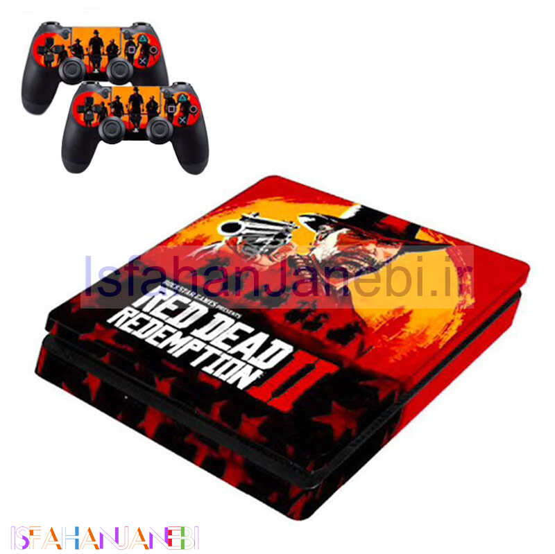 اصفهان جانبی-اسکین پلی استیشن 4 اسلیم و دسته بازی طرح Red Dead 2 کد 3