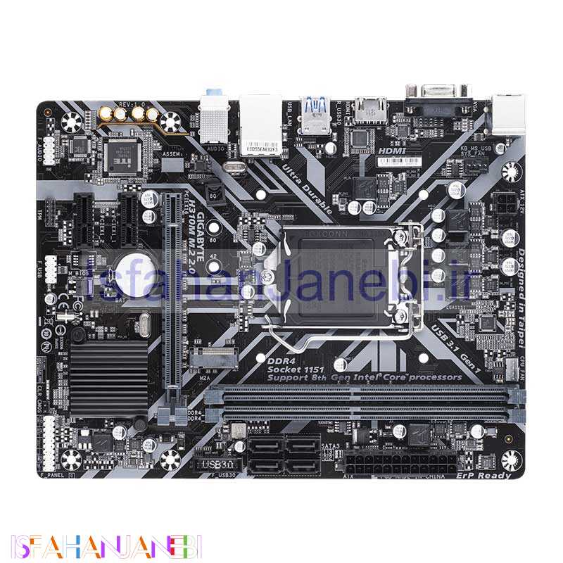 اصفهان جانبی-مادربرد گیگابایت H310M M.2 2.0 rev. 1.x DDR4