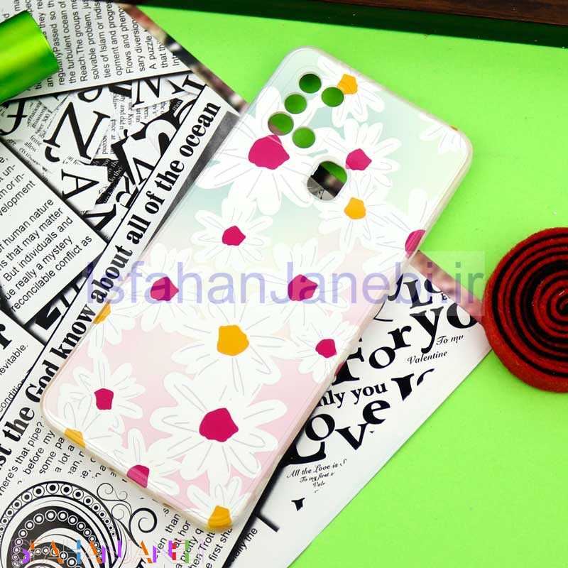 اصفهان جانبی-قاب سیلیکونی محافظ لنزدار طرح گل Samsung Galaxy A21s