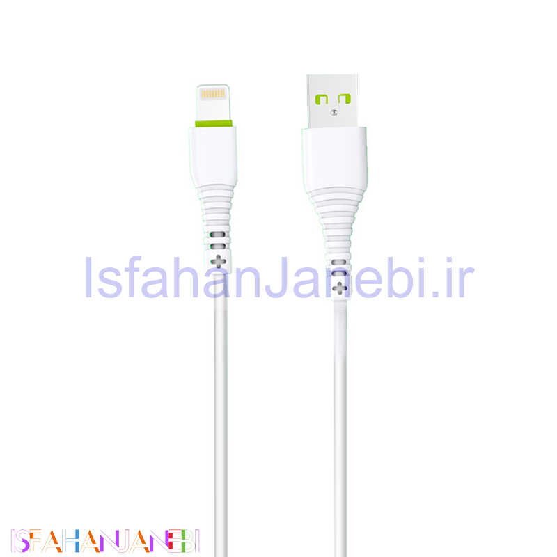 اصفهان جانبی-کابل آیفونی فست شارژ CAZA X02 Pro 6A 1m