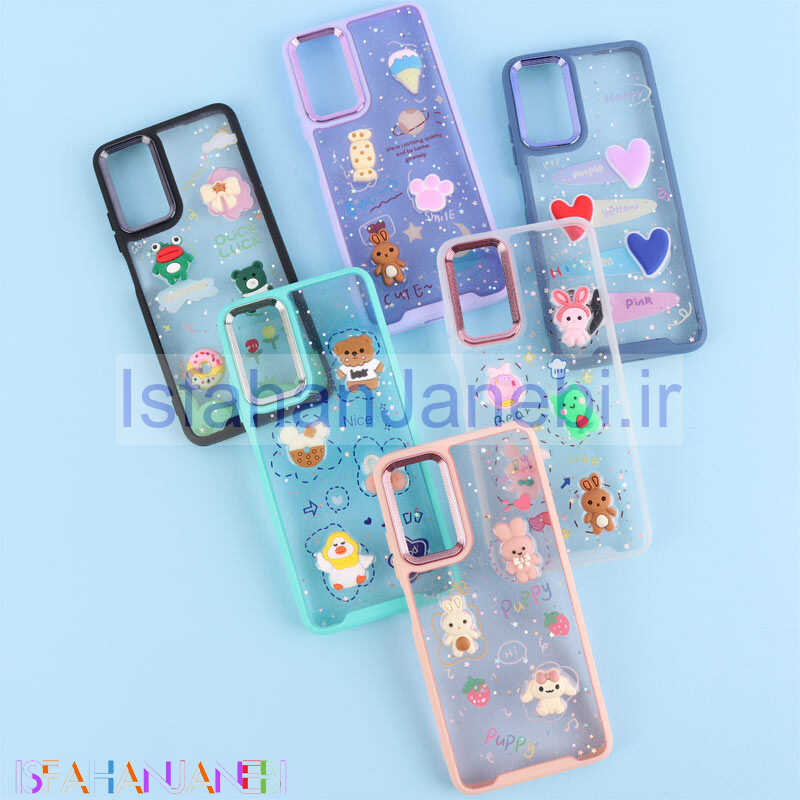 اصفهان جانبی-قاب شفاف شاینی متال ایرون عروسک برجسته Xiaomi Redmi Note 12 Pro 4G