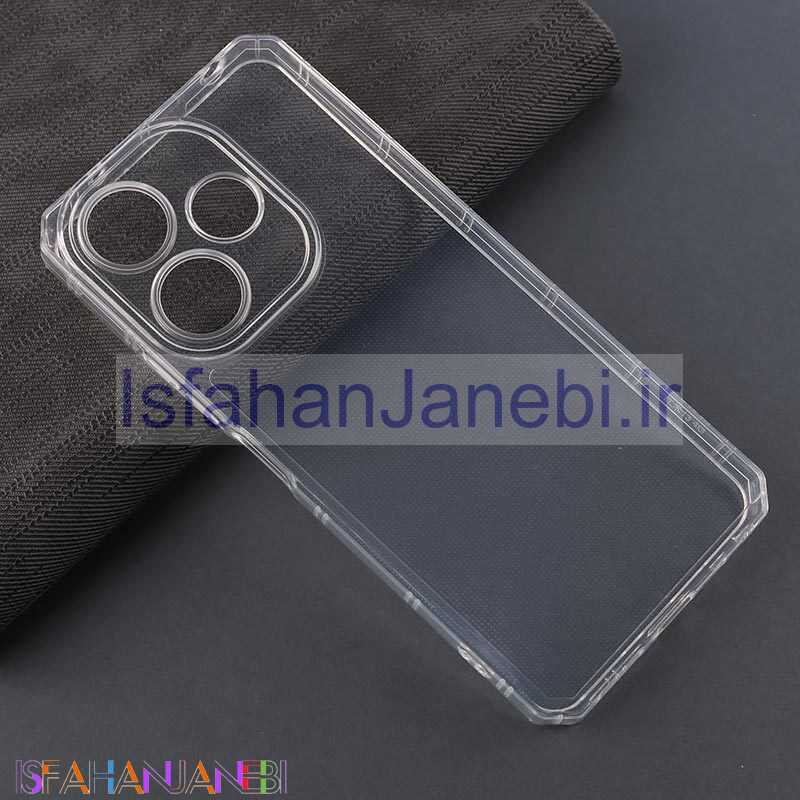 اصفهان جانبی-قاب ژله ای شفاف شیائومی Redmi 13 4G / Redmi 13 5G محافظ لنزدار