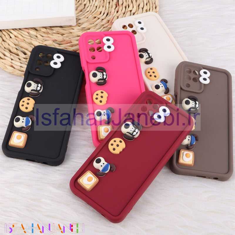 اصفهان جانبی-قاب سولید سامسونگ Galaxy A12 / M12 عروسک برجسته محافظ لنزدار