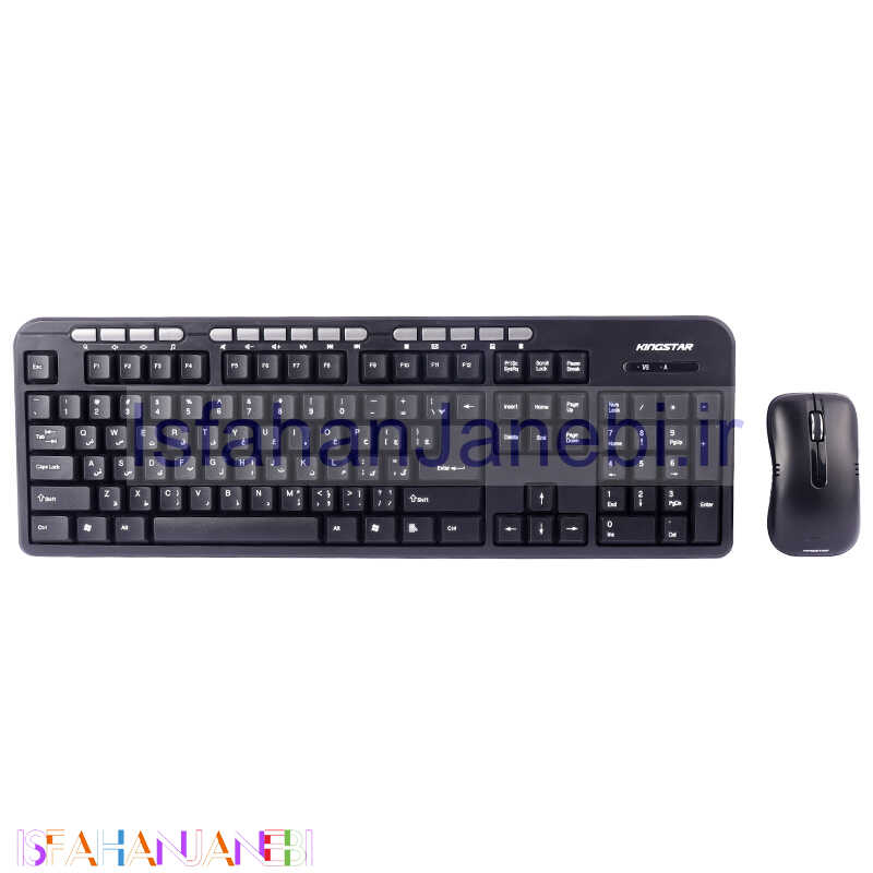 اصفهان جانبی-کیبورد و موس بی سیم کینگ استار KBM265W