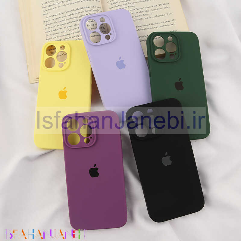 اصفهان جانبی-قاب سیلیکونی اصلی زیربسته آیفون iPhone 15 Pro Max محافظ لنزدار
