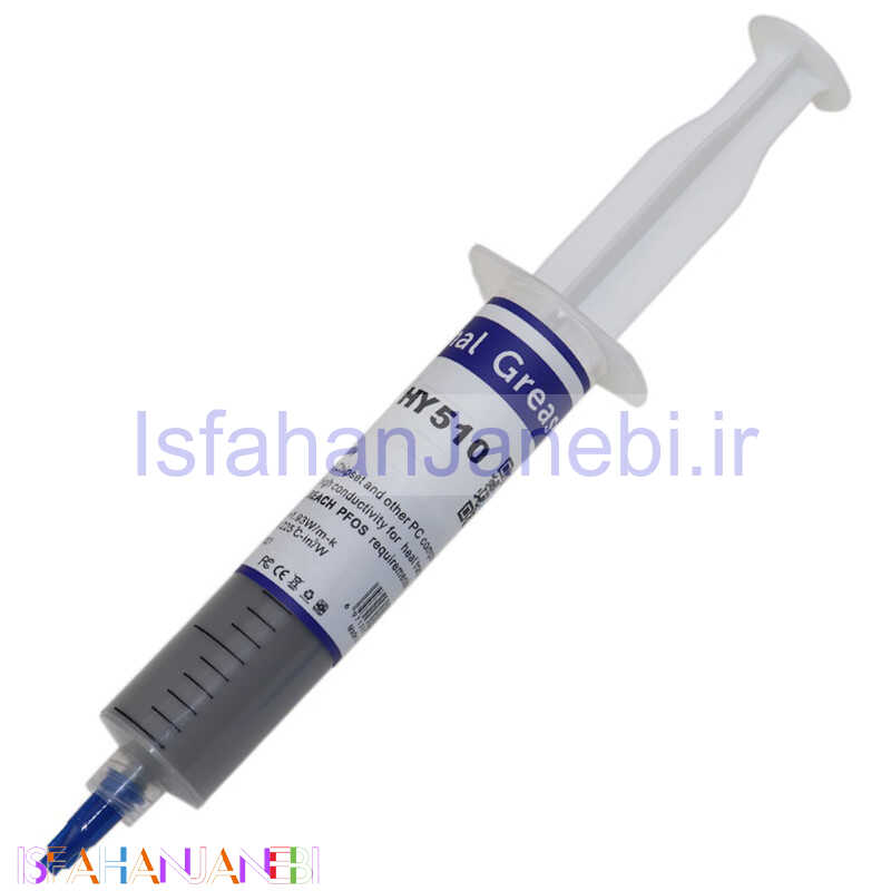 اصفهان جانبی-خمیر سیلیکون سرنگی D-Net Gray HY-510 38g بسته 10 عددی