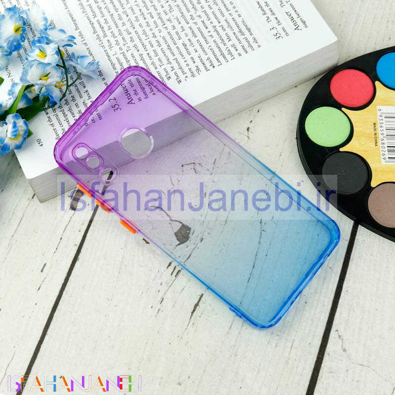 اصفهان جانبی-قاب آبرنگی دور رنگی محافظ لنزدار Samsung Galaxy A20/A30