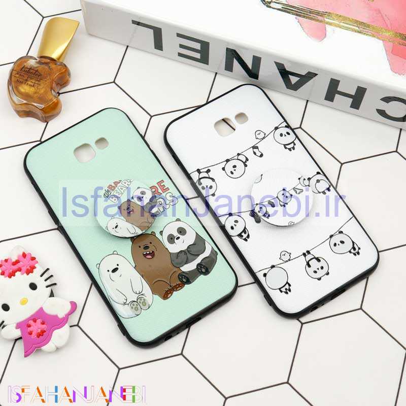 اصفهان جانبی-قاب فانتزی برجسته + پاپ سوکت طرح پاندا سامسونگ A7 2017 سری D