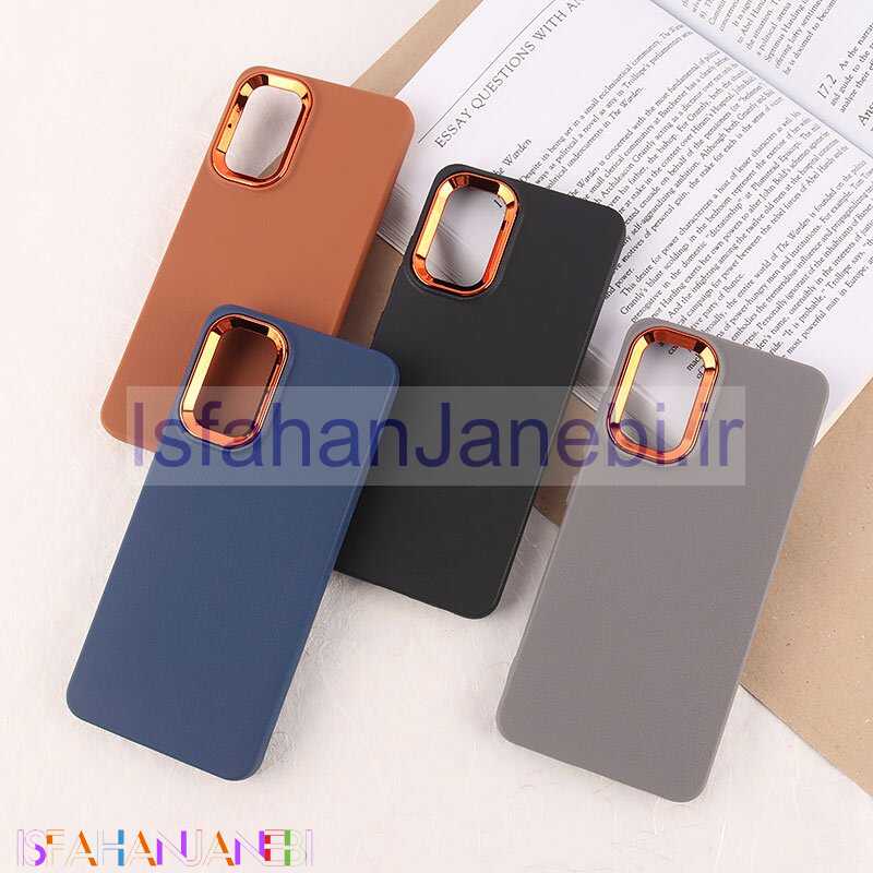 اصفهان جانبی-قاب چرمی ژله ای سامسونگ Galaxy A32 4G دور محافظ متال