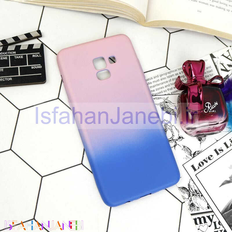 اصفهان جانبی-قاب دو رنگ Samsung Galaxy A7 2018 صورتی آبی
