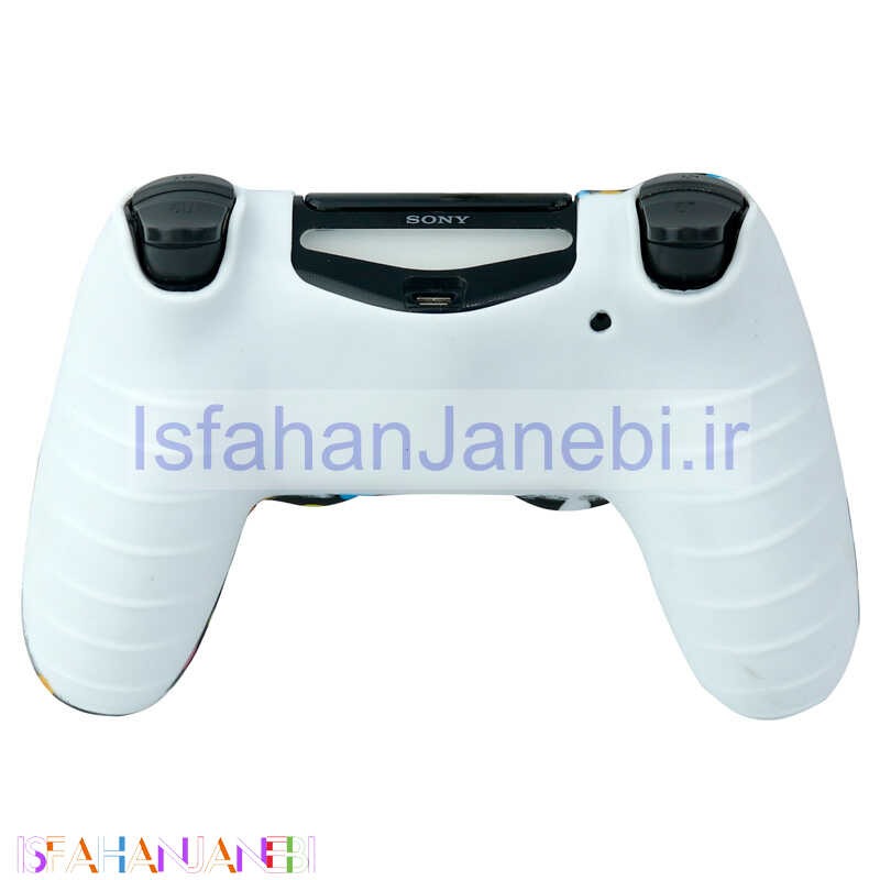 اصفهان جانبی-روکش دسته بازی PS4 طرح دایره های رنگی کوچک زمینه مشکی