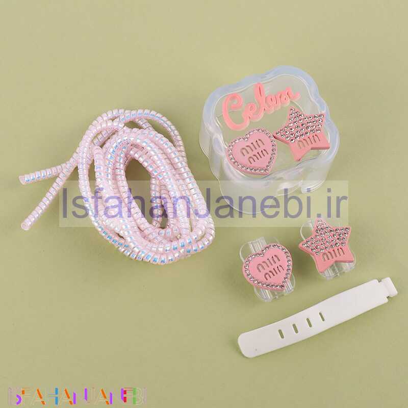 اصفهان جانبی-ست محافظ کابل و کلگی شارژر آیفون طرح ستاره