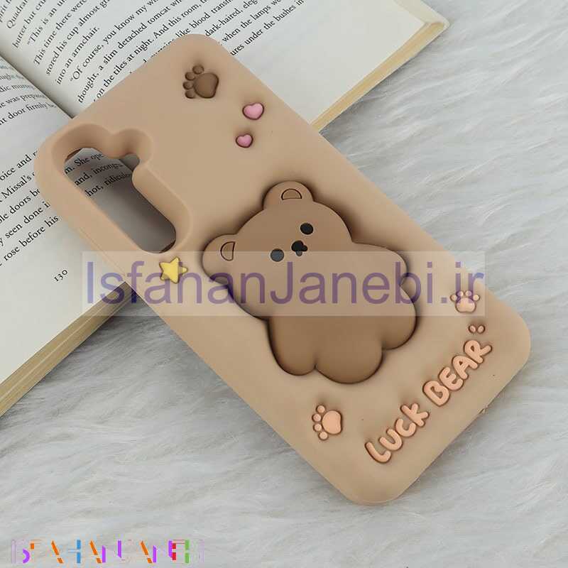 اصفهان جانبی-قاب سیلیکونی فیجت دار سامسونگ Galaxy A55 برجسته طرح Luck Bear