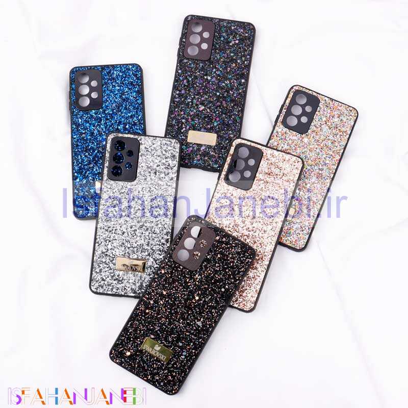 اصفهان جانبی-قاب شاینی Swarovski سامسونگ Galaxy A23 محافظ لنزدار