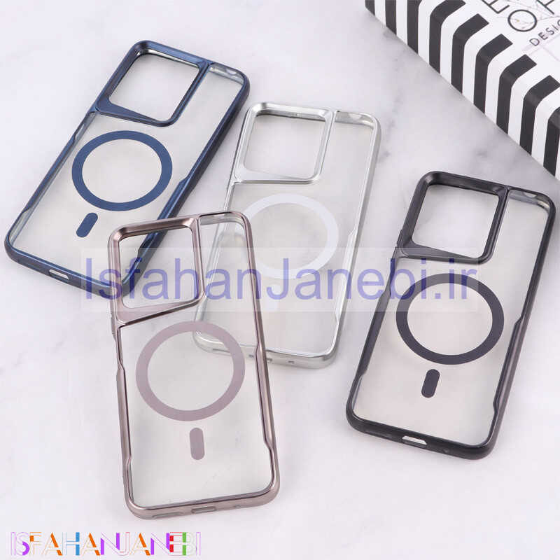 اصفهان جانبی-قاب شفاف شیائومی Redmi 13 4G / Redmi 13 5G طرح مگ سیف تیتانیوم