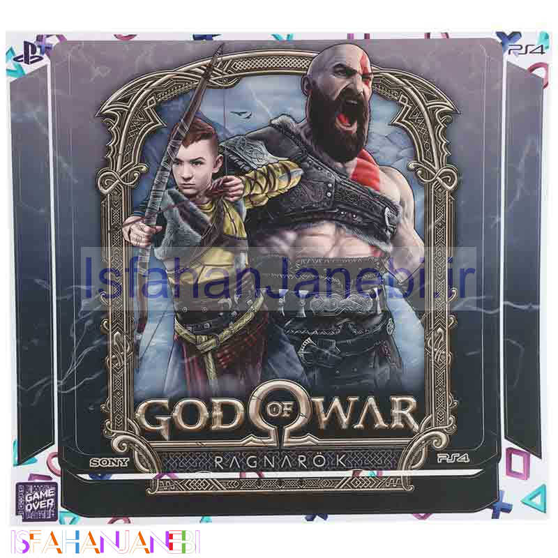 اصفهان جانبی-اسکین پلی استیشن 4 اسلیم طرح God Of War Ragnarok کد 5