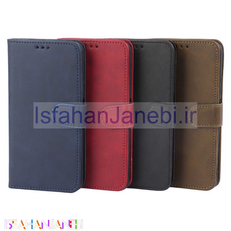 اصفهان جانبی-کیف چرمی مگنتی محافظ لنزدار Xiaomi Poco M4 Pro 4G