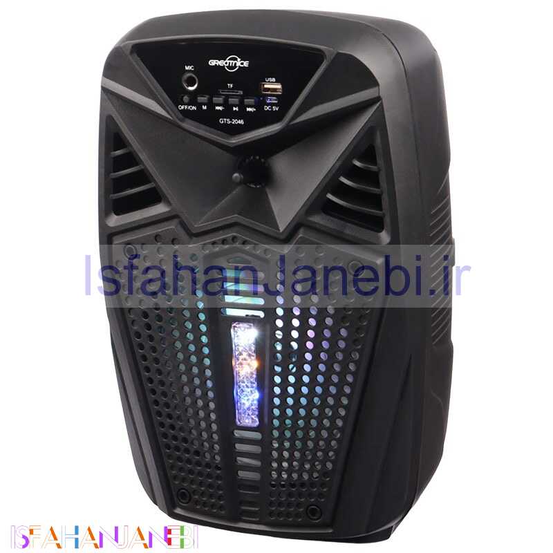 اصفهان جانبی-اسپیکر بلوتوثی رم و فلش خور Greatnice GTS-2046 + میکروفون