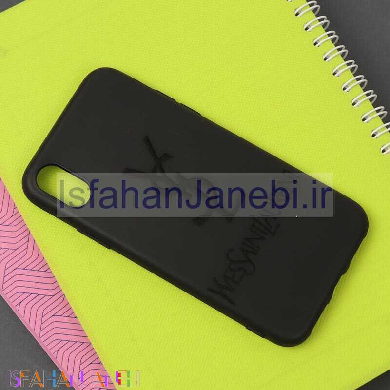اصفهان جانبی-قاب طرحدار مشکی YSL آیفون iPhone X/XS
