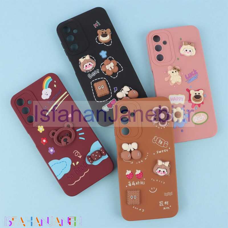 اصفهان جانبی-قاب فانتزی عروسکی Pro Camera محافظ لنزدار Samsung Galaxy A14 4G / A14 5G