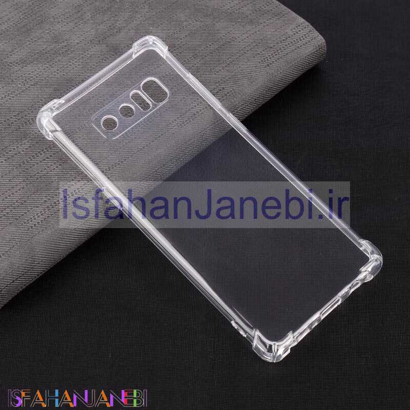اصفهان جانبی-قاب ژله ای ضربه گیر بی رنگ محافظ لنزدار Samsung Galaxy Note 8