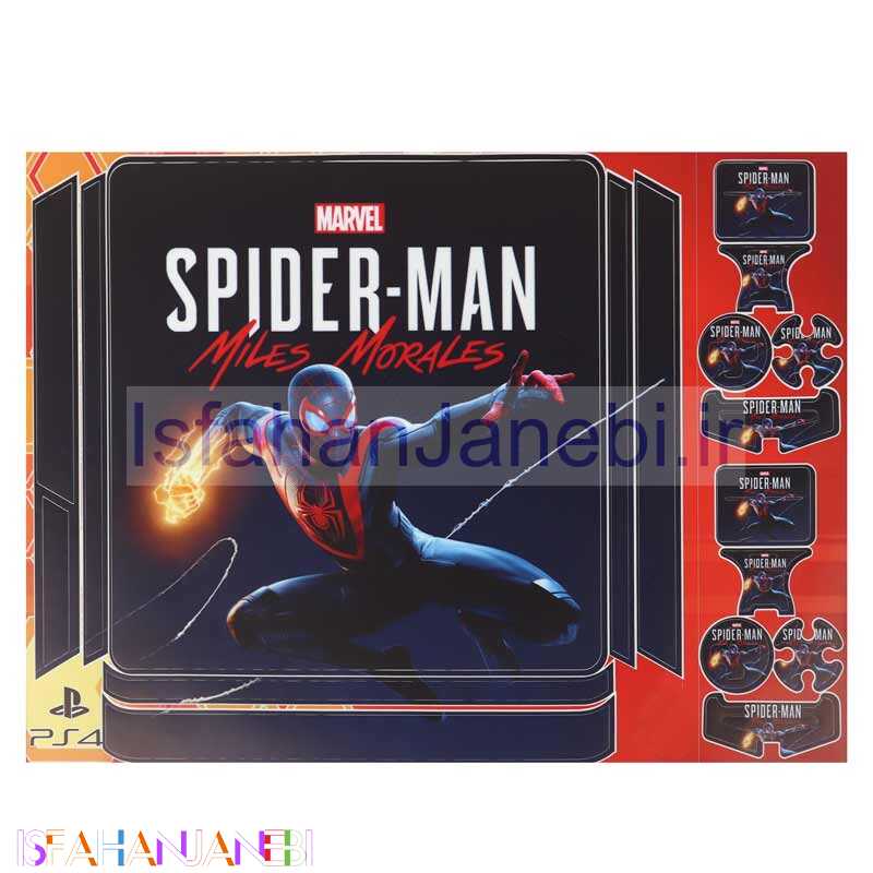 اصفهان جانبی-اسکین پلی استیشن 4 اسلیم طرح Spider-Man کد2