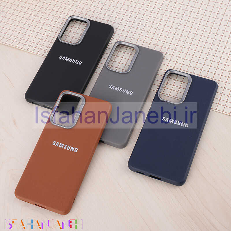 اصفهان جانبی-قاب چرمی ژله ای Leather سامسونگ Galaxy A53 5G لوگو متال