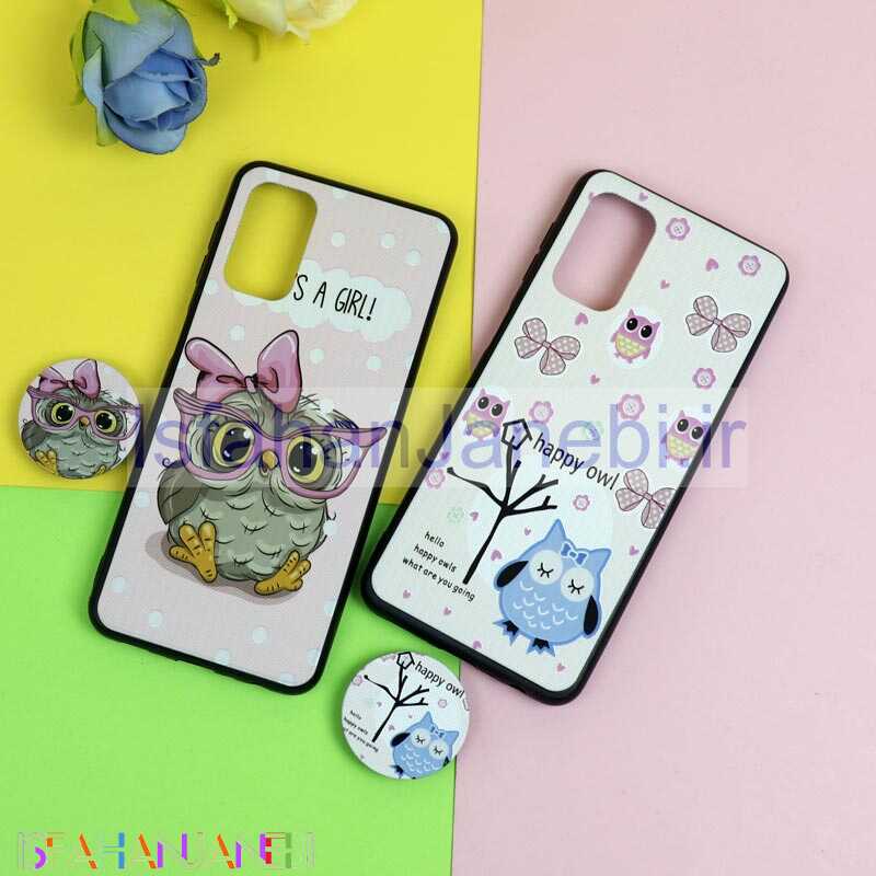 اصفهان جانبی-قاب فانتزی برجسته + پاپ سوکت طرح جغد سامسونگ A32 سری D