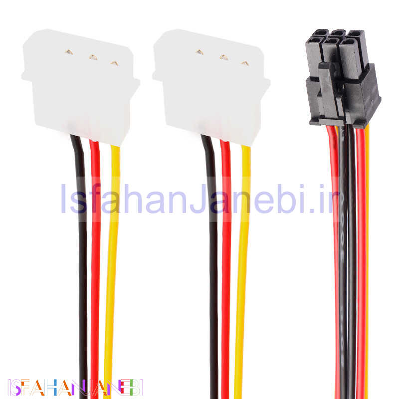 اصفهان جانبی-کابل تبدیل برق مولکس به 6 پین Royal