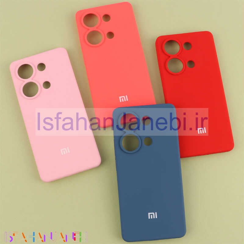 اصفهان جانبی-قاب سیلیکونی اصلی زیربسته شیائومی Redmi Note 13 Pro 4G محافظ لنزدار