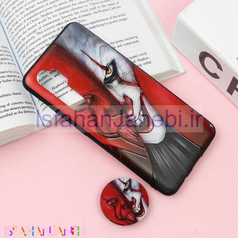 اصفهان جانبی-قاب فانتزی برجسته + پاپ سوکت طرح IT شیائومی Xiaomi Mi Note 10 Lite سری F