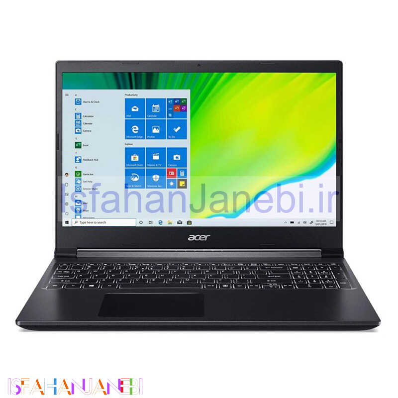 اصفهان جانبی-لپ تاپ Acer Aspire 7 A715 Core i7 (10750H) 16GB 1TB SSD NVIDIA 4GB 15.6" FHD