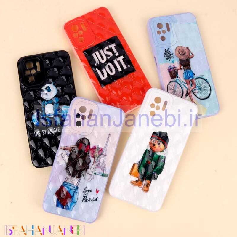 اصفهان جانبی-قاب طرحدار فانتزی پافر محافظ لنزدار Xiaomi Redmi Note 10 4G