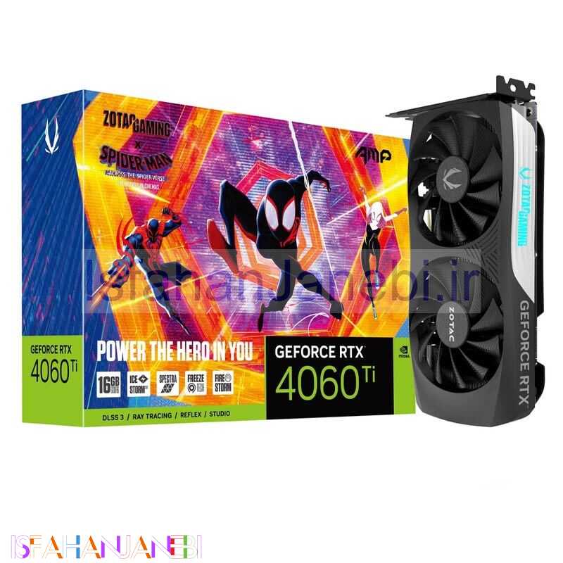 اصفهان جانبی-کارت گرافیک Zotac Gaming GeForce RTX 4060Ti 16GB GDDR6 128Bit