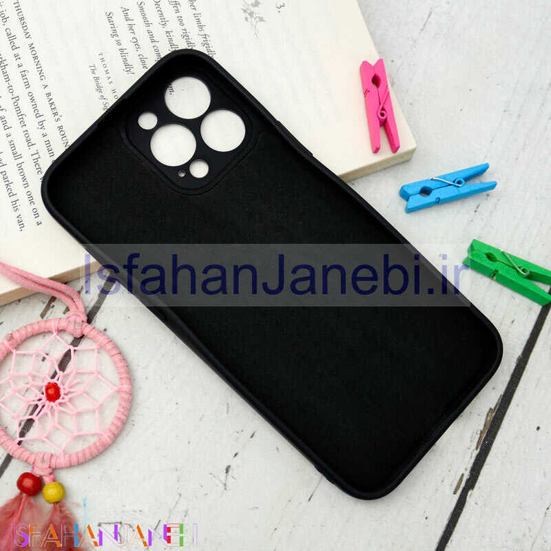 اصفهان جانبی-قاب سیلیکونی مشکی طرح Nike + پاپ سوکت iPhone 13 Pro Max