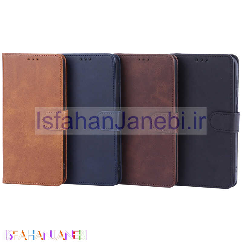 اصفهان جانبی-کیف چرمی مگنتی محافظ لنزدار Samsung Galaxy A55
