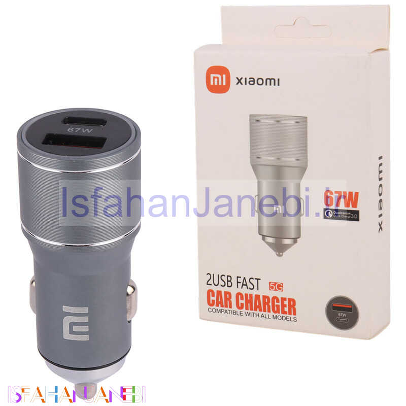 اصفهان جانبی-شارژر فندکی فست شارژ Xiaomi YSC-88 QC3.0 PD 3A 18W