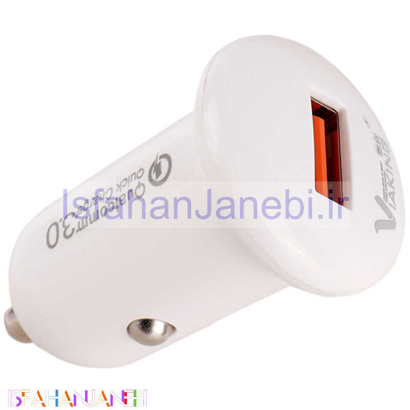 اصفهان جانبی-شارژر فندکی فست شارژ Viaking C007 QC3.0 PD 3A 18W + کابل میکرو یو اس بی
