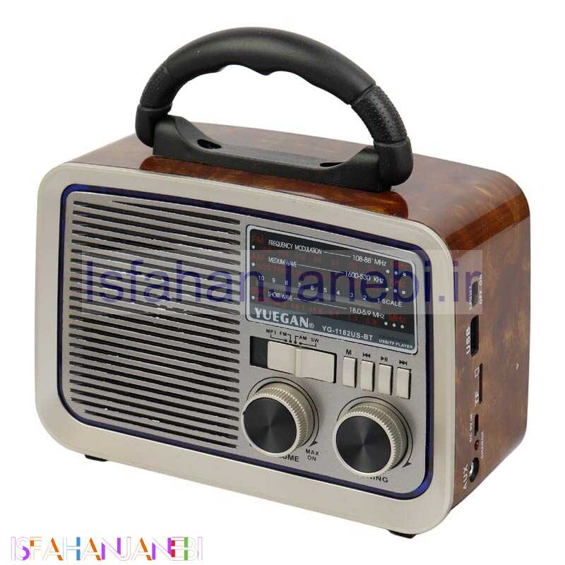 اصفهان جانبی-رادیو اسپیکر بلوتوثی رم و فلش خور خورشیدی Yuegan YG-1181US-BT