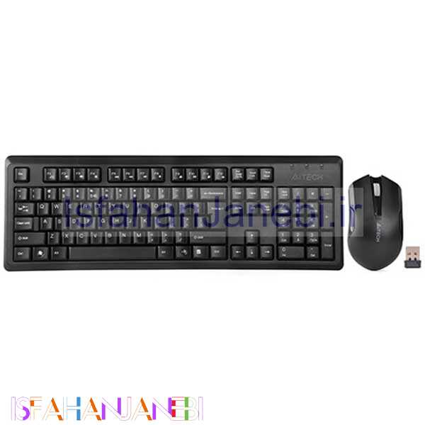 اصفهان جانبی-کیبورد و موس بی سیم ای فورتک 4200N