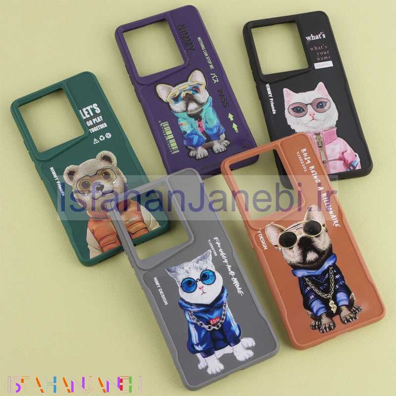 اصفهان جانبی-قاب سیلیکونی ژله ای طرح چاپی شیائومی Redmi Note 13 Pro 4G