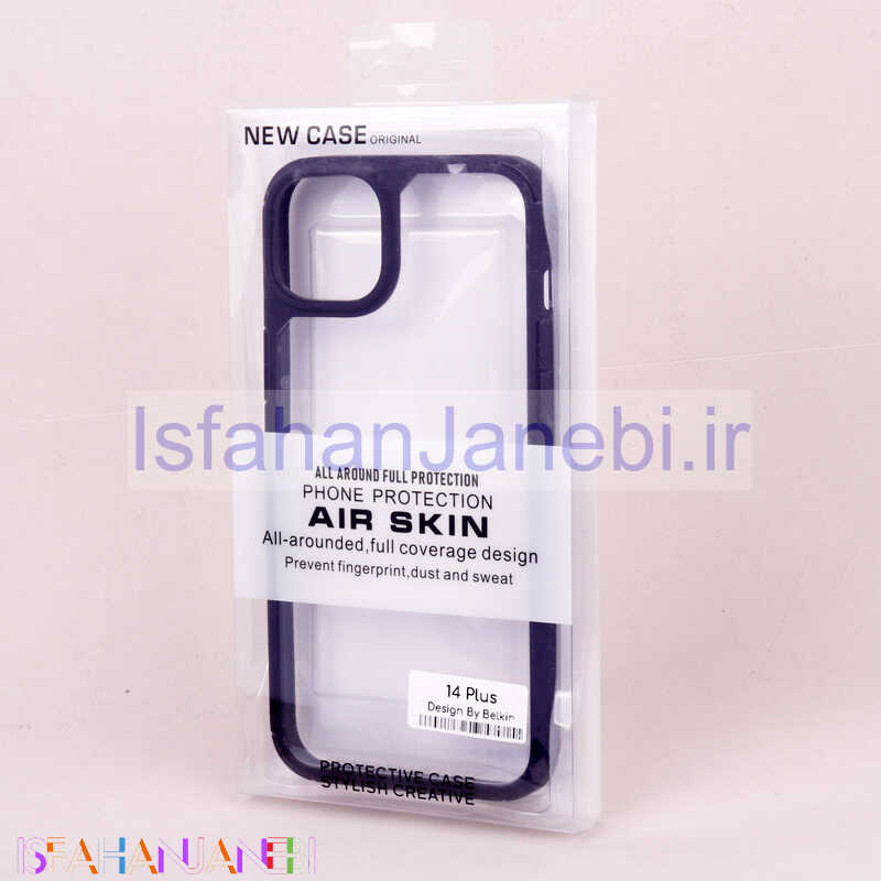 اصفهان جانبی-قاب ضد ضربه پشت شفاف Air Skin دور رنگی iPhone 14 Plus