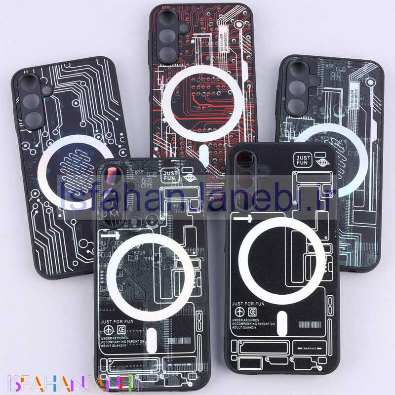 اصفهان جانبی-قاب PC طرحدار MagSafe محافظ لنزدار Samsung Galaxy A15