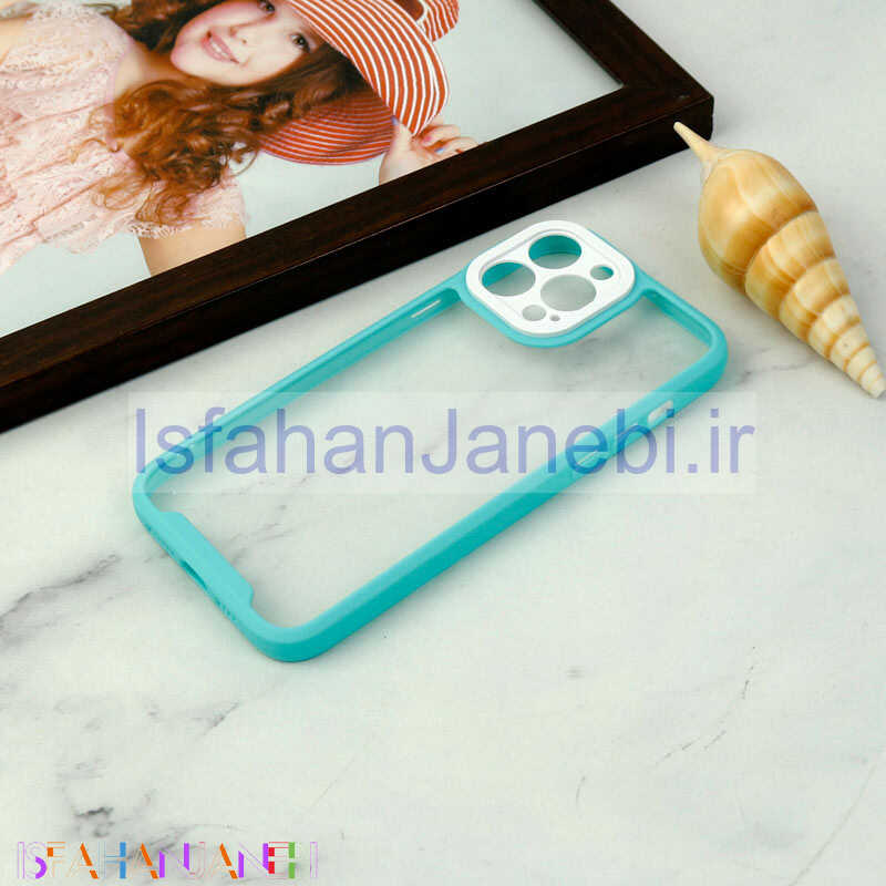 اصفهان جانبی-قاب ضد ضربه پشت شفاف Qsels محافظ لنزدار iPhone 13 Pro Max