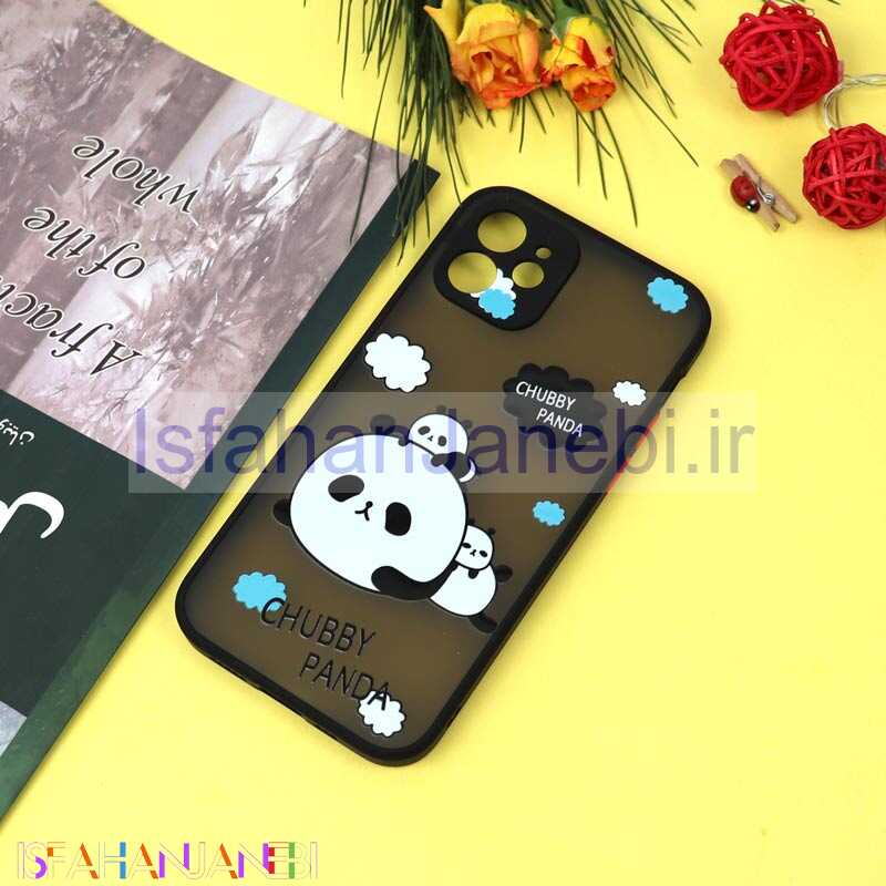 اصفهان جانبی-قاب PC مات محافظ لنزدار طرحدار پاندا آیفون iPhone 12