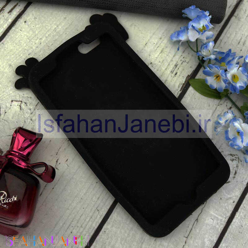 اصفهان جانبی-قاب ژله ای سیلیکونی عروسکی مایک iPhone 6/6s مشکی